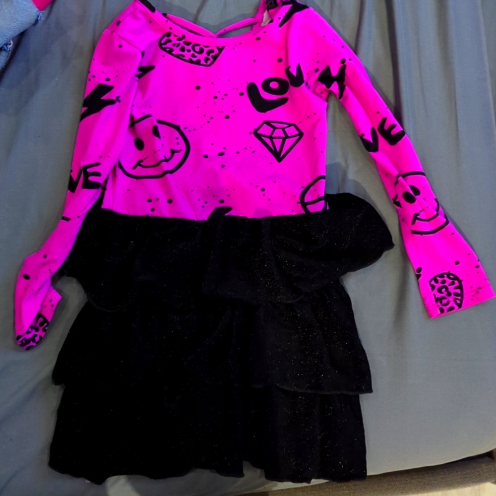 Tiered adorable girls dress pixie lane